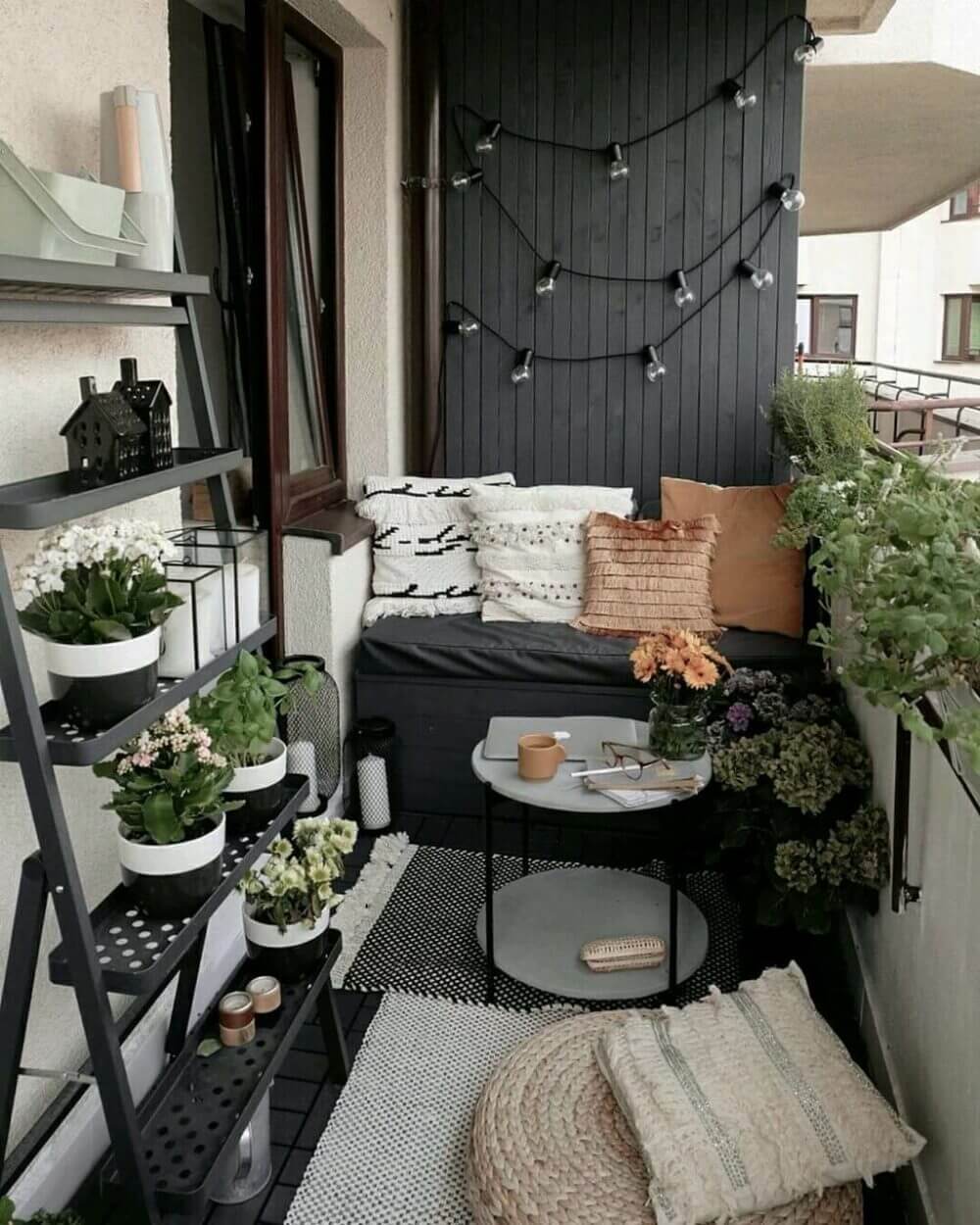 Open Balcony Decor Ideas Balcony with Mini Garden