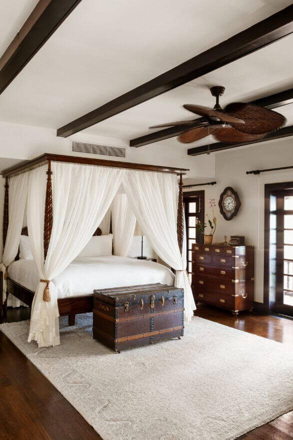 Romantic Master Bedroom Ideas British Colonial-style