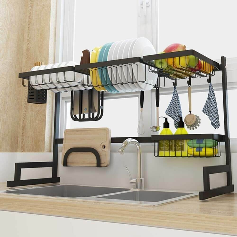 Shelves Above Kitchen Sink Ideas Over Sink Dish Rack