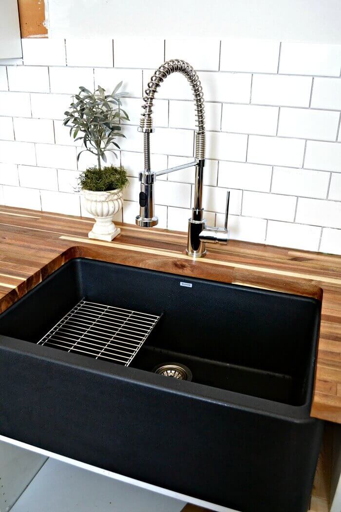 Sink Ideas for Small Kitchen Black Farmhouse Sink