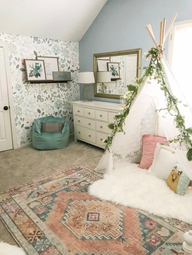 Toddler Girl Bedroom Ideas ‘Tepee’ Bedroom