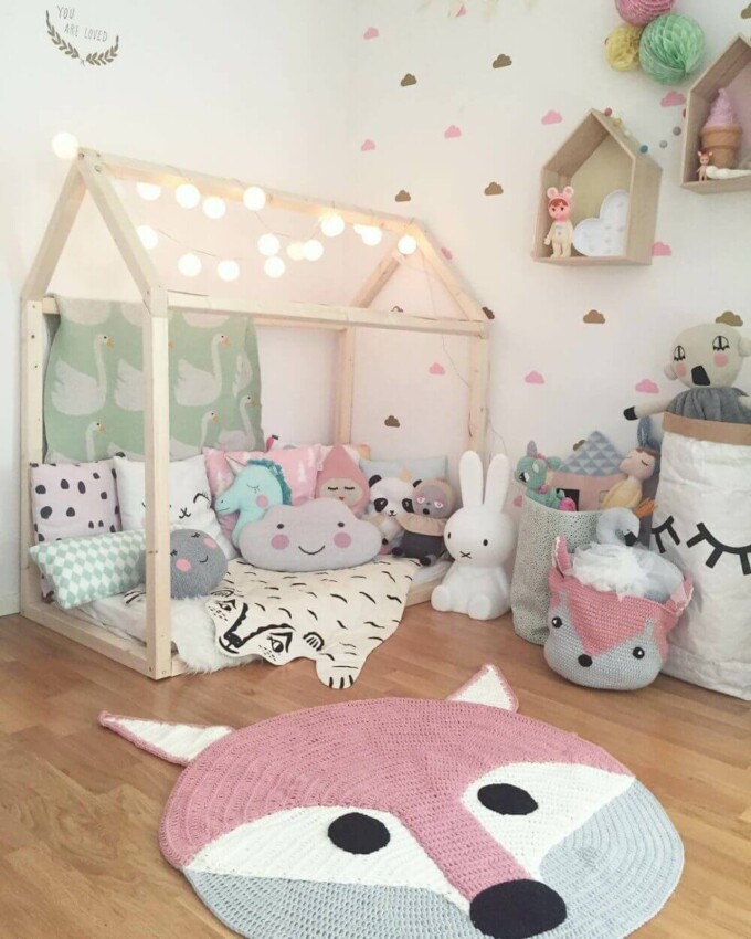 Toddlers Room Ideas for Girls Cute and Fluffy