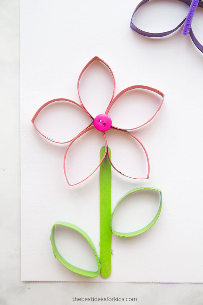 Toilet Paper Roll Crafts Flowers Paper Roll Flowers
