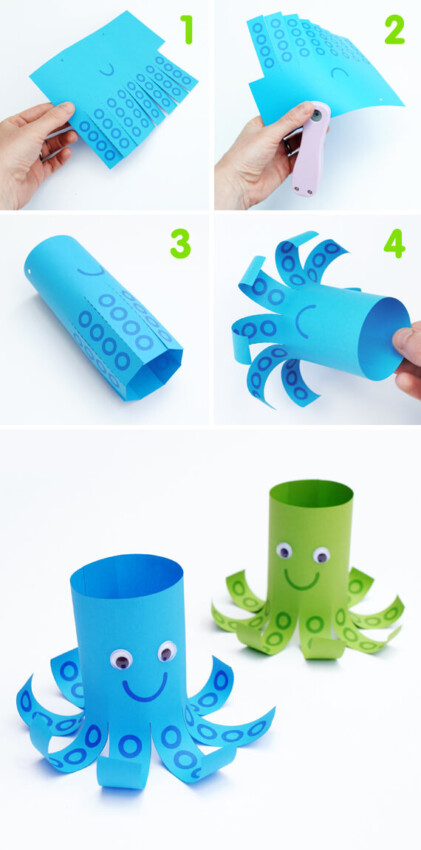 Toilet Paper Roll Crafts for Kids Toilet Roll Octopus 2