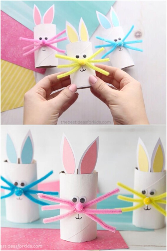 Toilet Paper Roll Crafts for Toddlers Toilet Paper Roll Bunny Craft