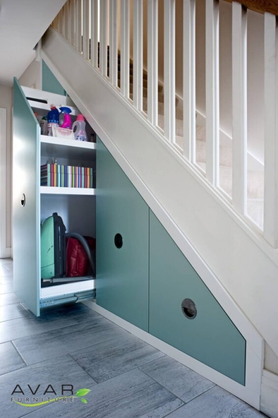 Under Stair Shelving Ideas Modern Style ‘Hidden’ Storage 2