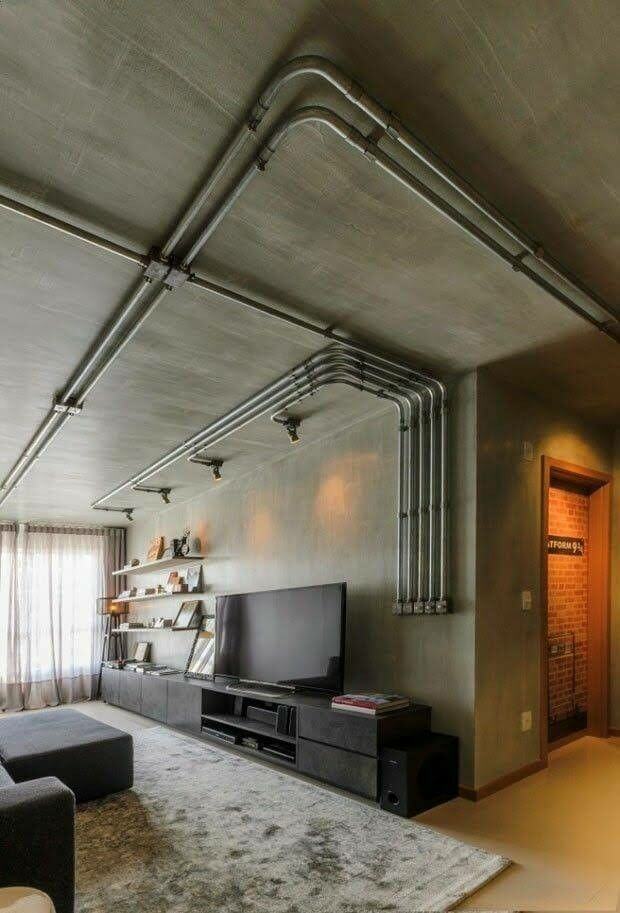 Unfinished Basement Ideas on a Budget Accent Wall or the Entire Wall