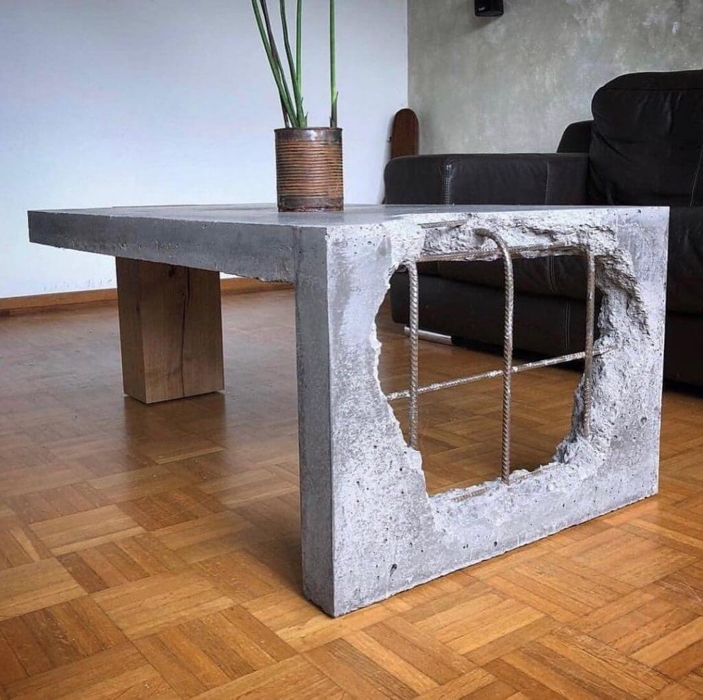 Wood Coffee Table Ideas Concrete coffee table