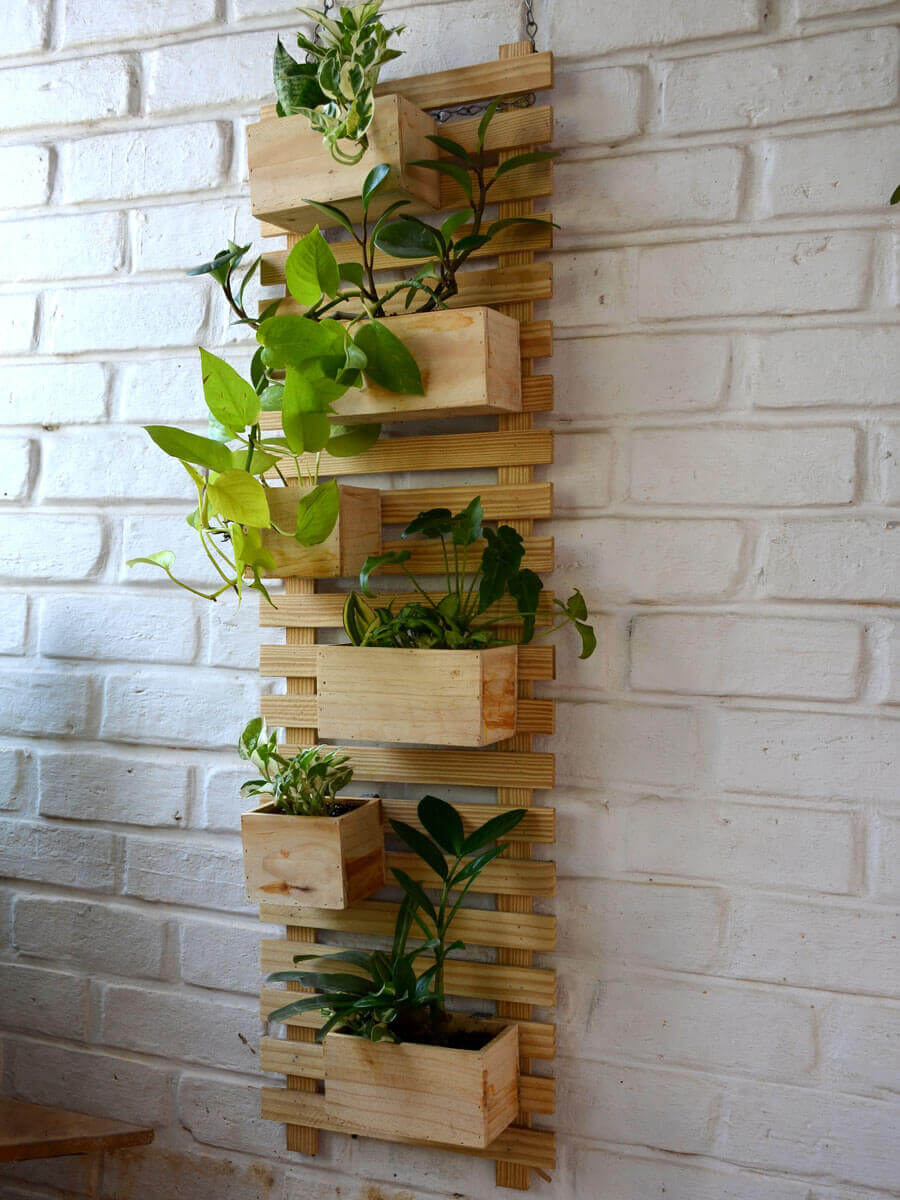 Wooden Pallet Ideas for Home Wooden Vertical Box Garden