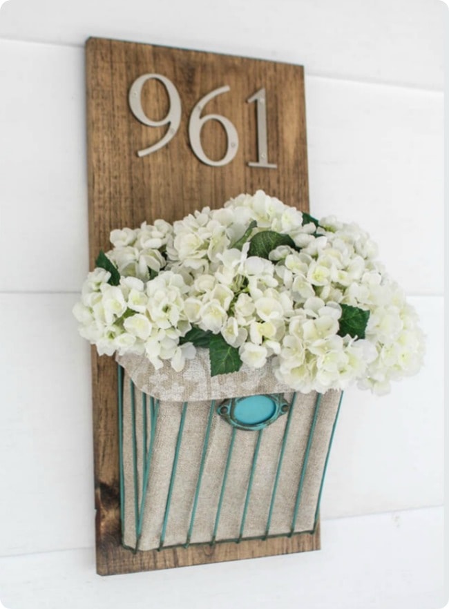 diy lighted house number ideas Flowery House Number