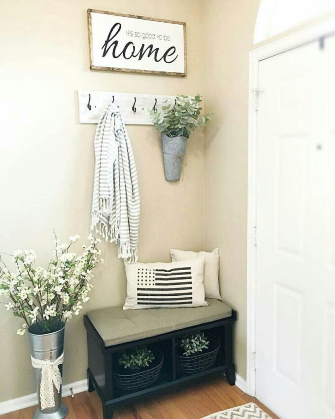 entryway wall decor with bench Entryway Wall Hooks
