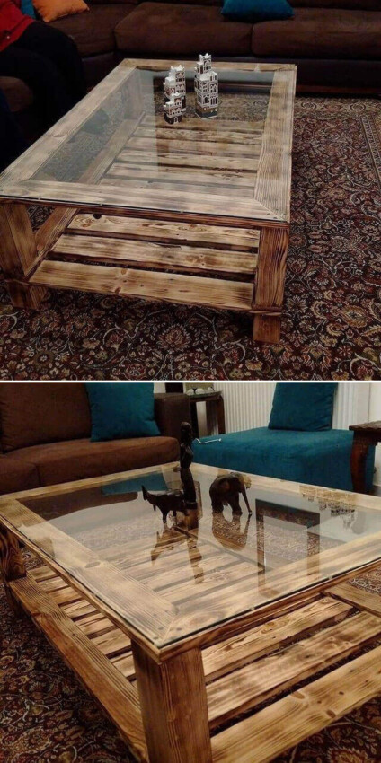images of wooden pallet ideas Pallet Coffee Table