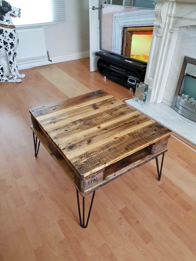 wooden pallet ideas small Upcycled Pallet Coffee Table