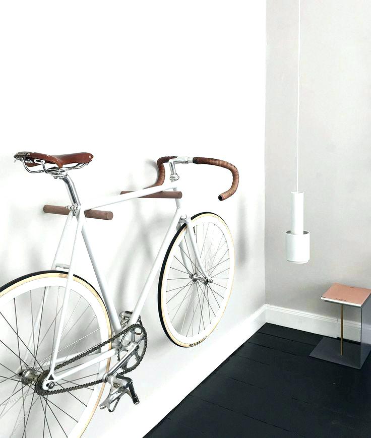 Bike Storage Ideas for Apartments Simple Wood Hooks Bike Hanger
