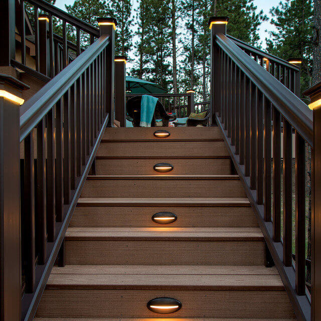 Deck Stair Lighting Ideas Stairway Lighting