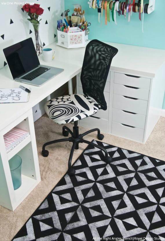 Home Office Corner Desk Ideas Black White Corner Desk