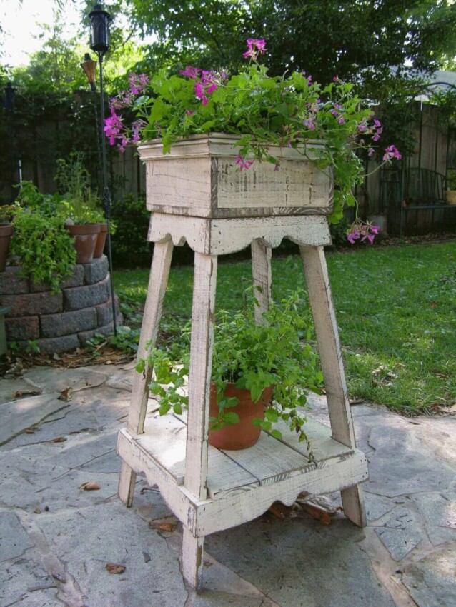 Homemade Flower Pot Ideas Wooden Box Planter