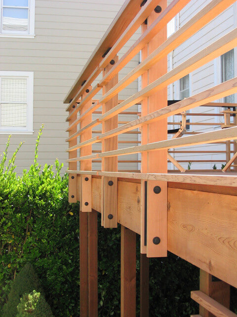Horizontal Wood Deck Railing Ideas Horizontal Wood Deck Railing