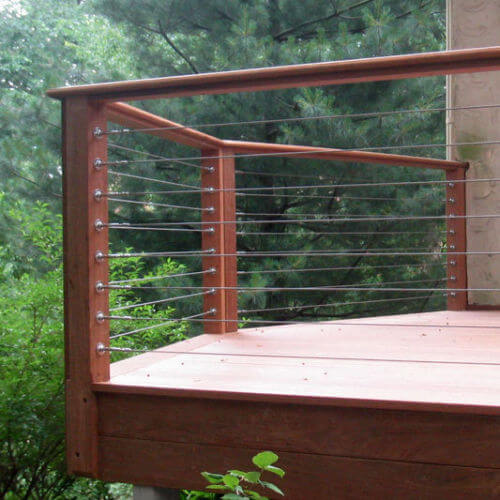 Outdoor Porch Railing Ideas Stainless Steel Cable Railing