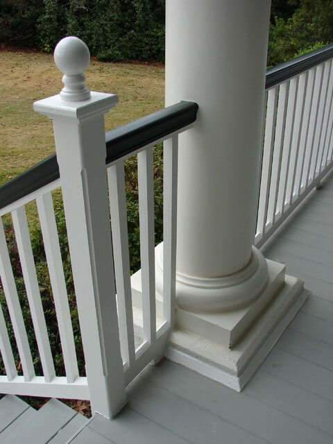 Porch Hand Railing Ideas Gorgeous Black and White Railing