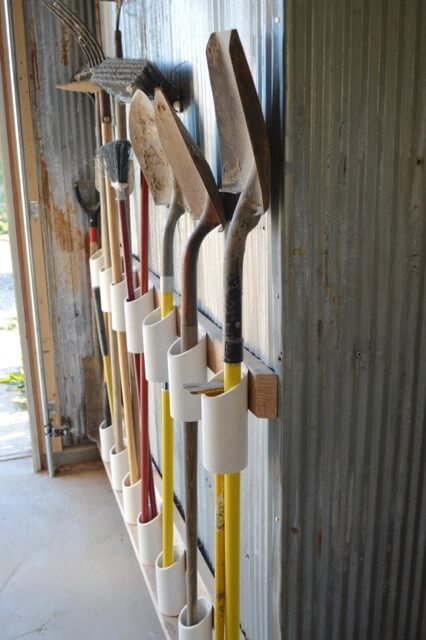 garden tool storage pvc PVC Simple Hangers 2