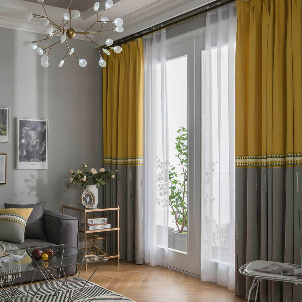living room curtain color ideas Solid Color Curtain