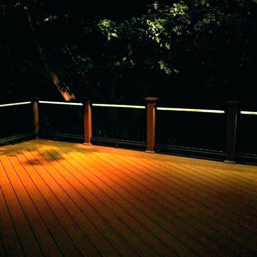 post deck lighting ideas Strip Deck Lighting