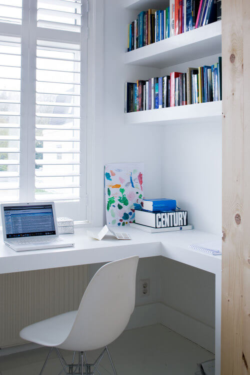 small office corner desk ideas Contemporary Style
