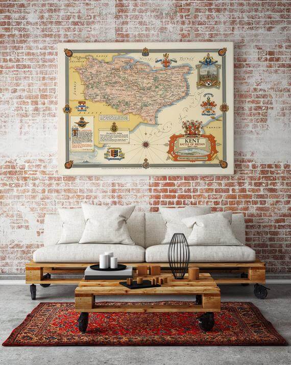 steampunk bedroom wall decor Bedroom Use Old Maps to Steampunk Bedroom