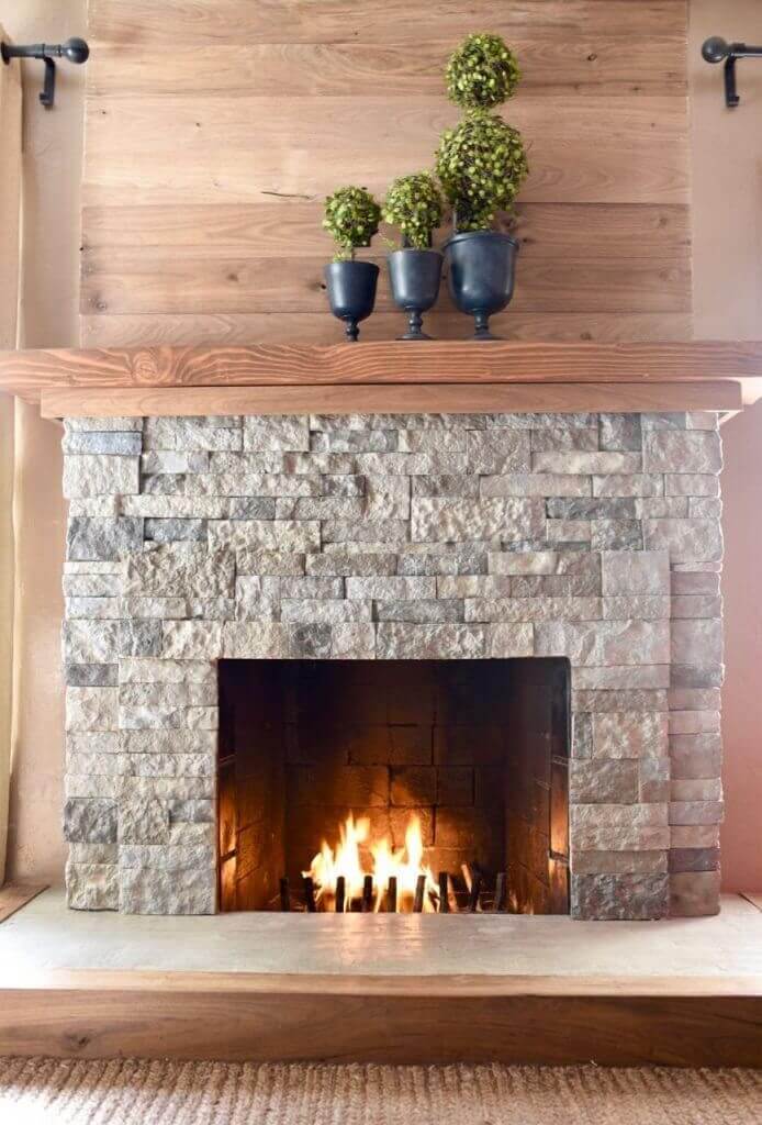 tile fireplace makeover ideas Airstone Tile