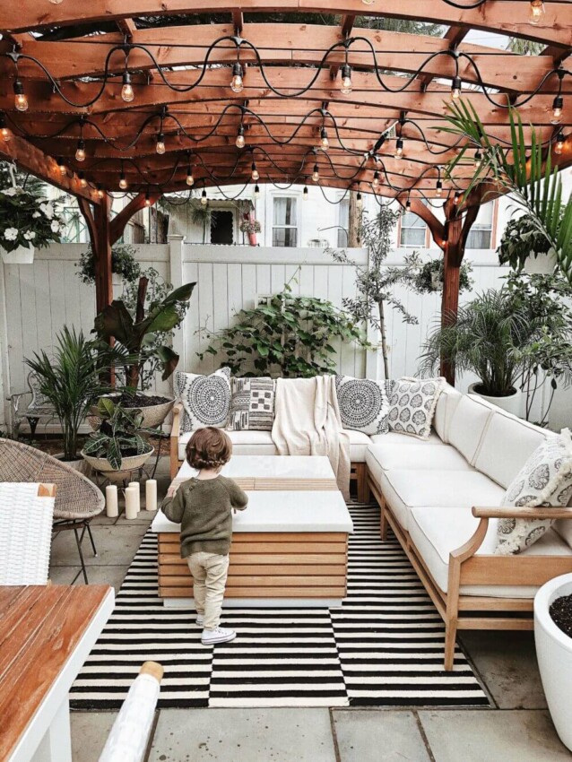 Backyard Patio Cover Ideas Backyard Living Room