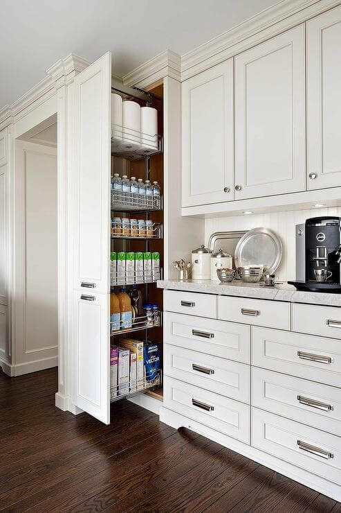 Extra Pantry Storage Ideas Pull-out Pantry