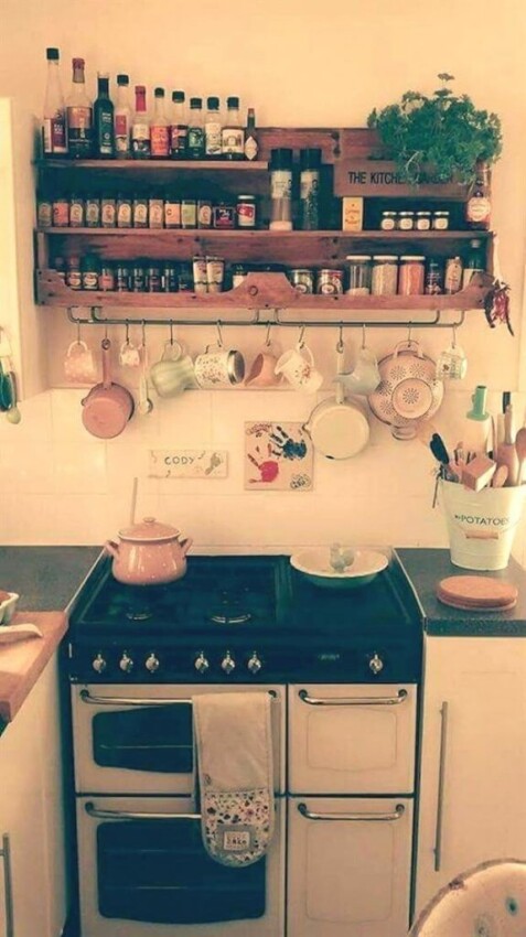 Large Spice Rack Ideas Above the Stove