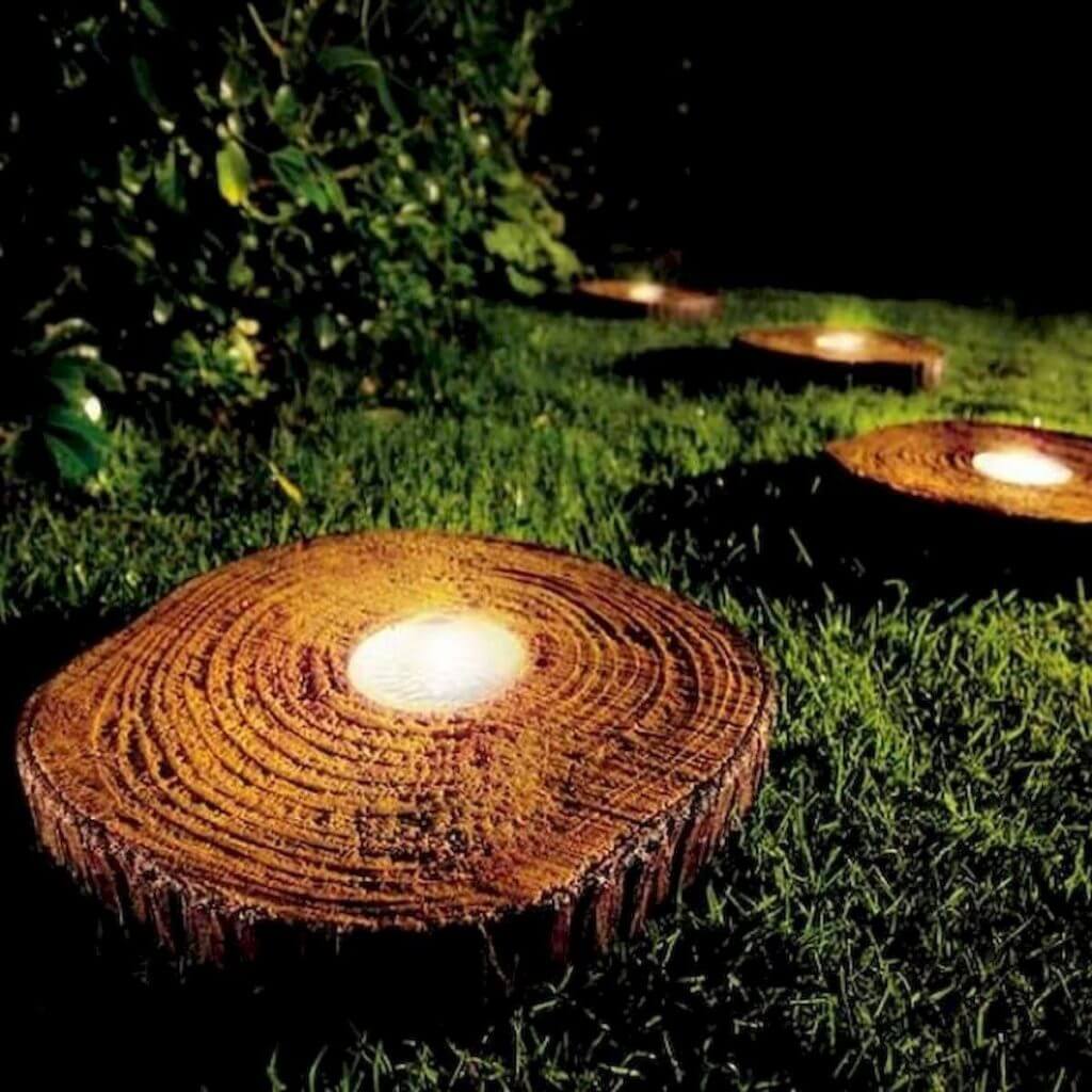 Old Tree Stump Ideas Beautiful Garden Lighting