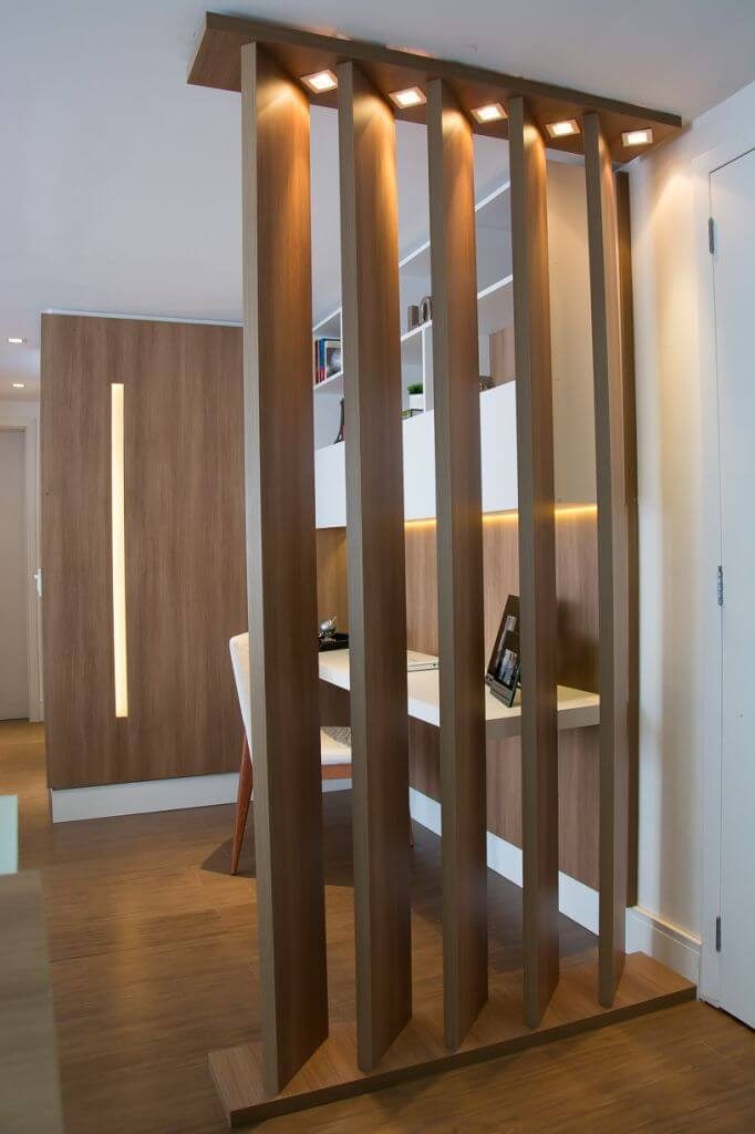 Room Divider Ideas for Dorms Wooden Plank Screen