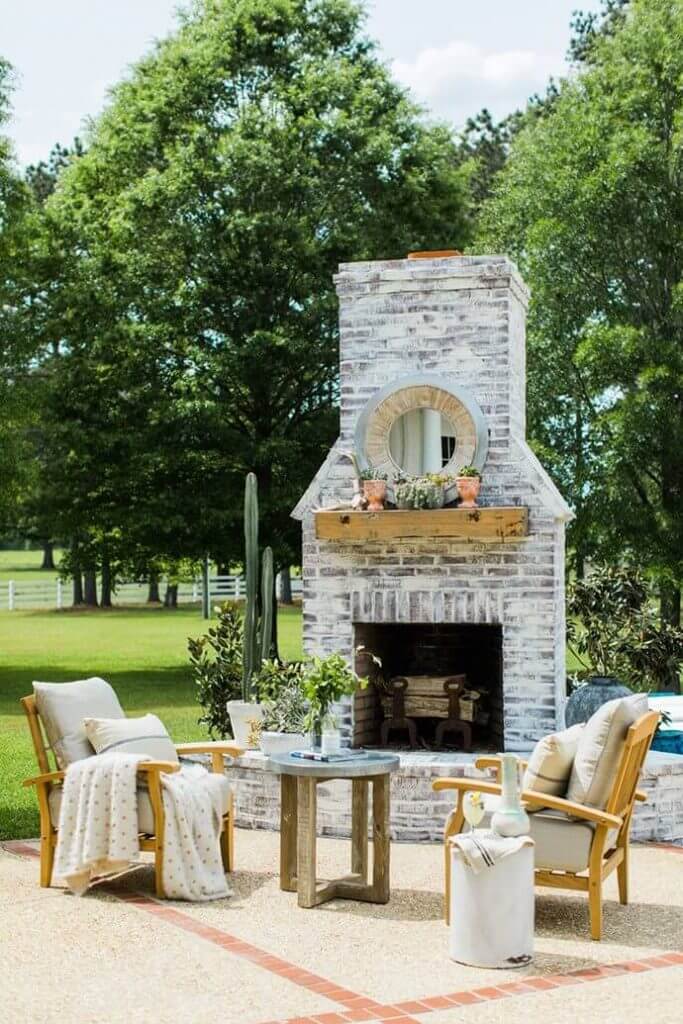 Small Outdoor Fireplace Ideas Rustic Elegant Fireplace