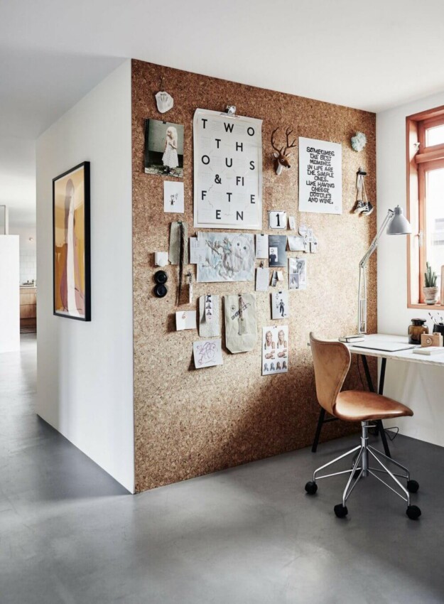 Study Room Ideas for Small Rooms Study Room with Cork Board