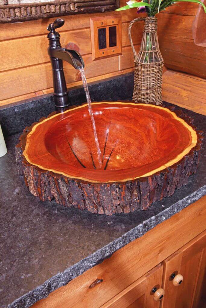 Tree Stump Ideas Kitchen Sink