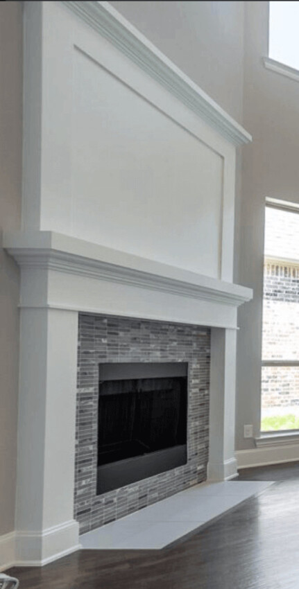 fireplace wall tile design ideas Marble Fireplace Tile
