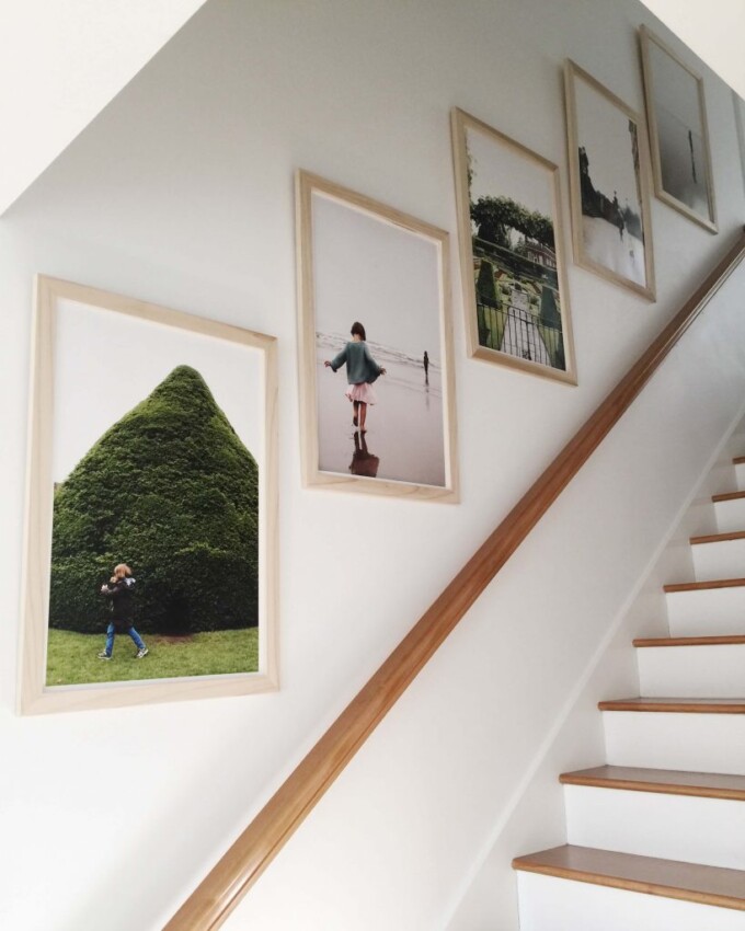 large staircase wall decor Decor On Family Photos
