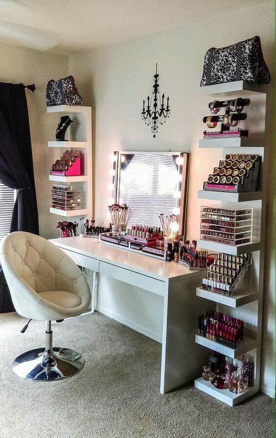 professional makeup room ideas Stunning Makeup Room Setup
