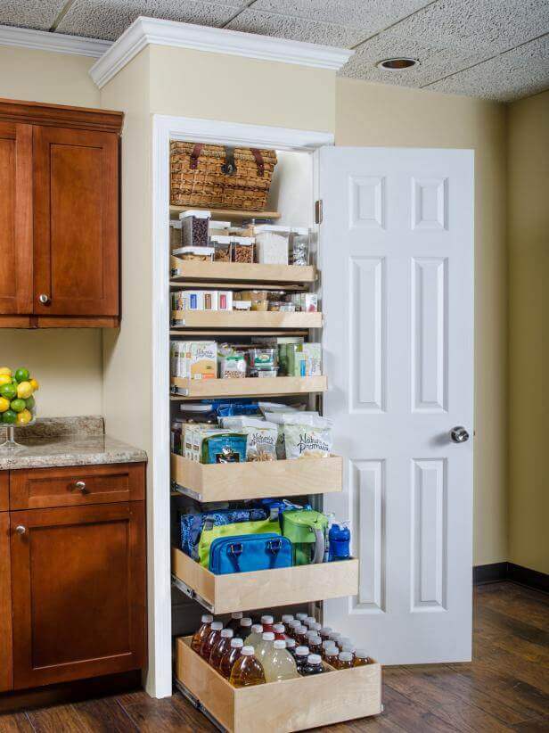 small pantry storage ideas Pocket’ Pantry