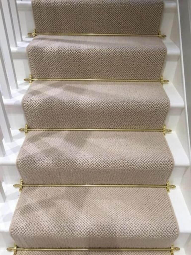 stair railing ideas interior Stair Runner Gray with Rods