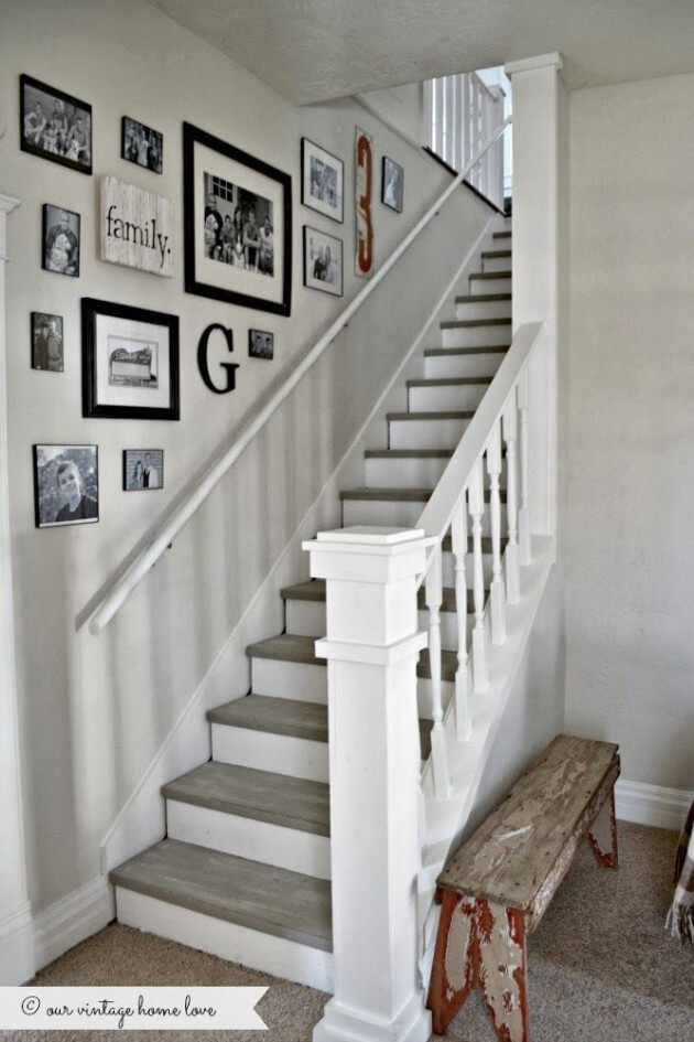 vintage staircase wall decor Vintage Staircase Wall decor